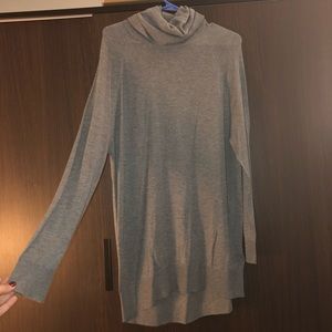 Grey sweater dress